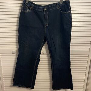 Terry Lewis Classic Luxuries Vintage Dark Denim Jeans Size 22 W Petite